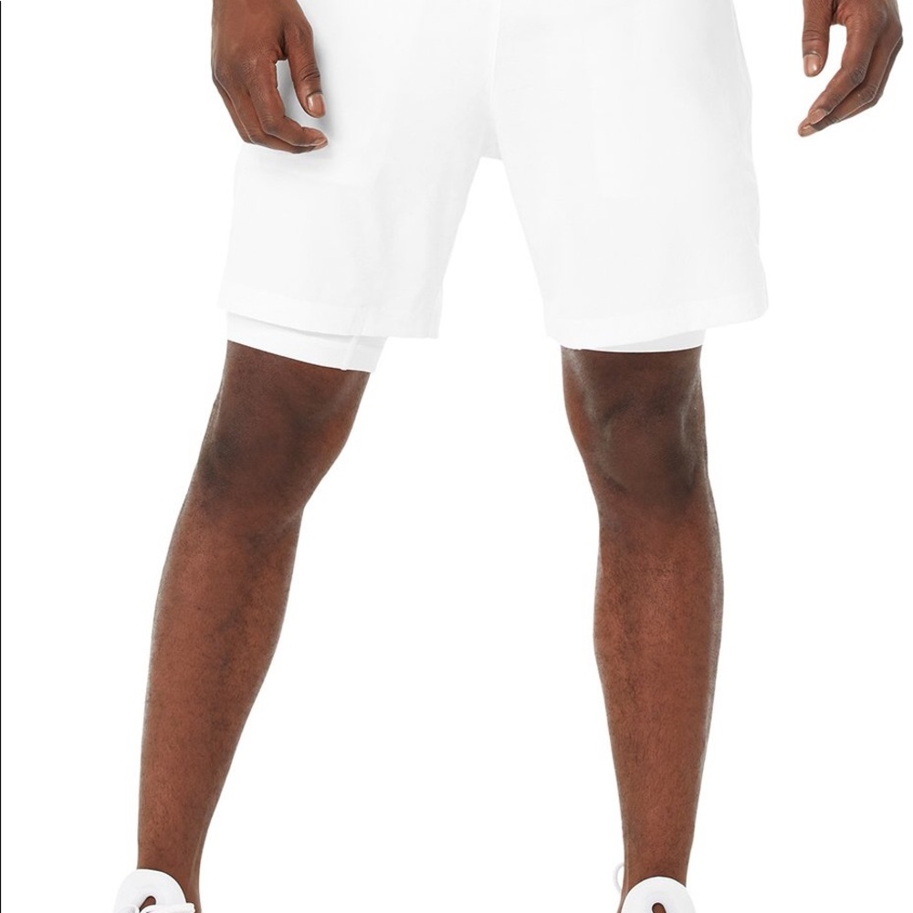 Alo yoga white shorts